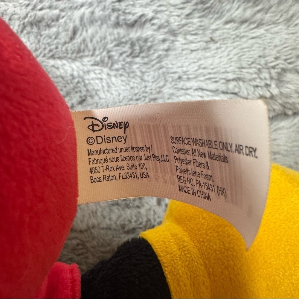 Disney Mickey Mouse Plush - Black, Red, Yellow - Picture 5 of 6